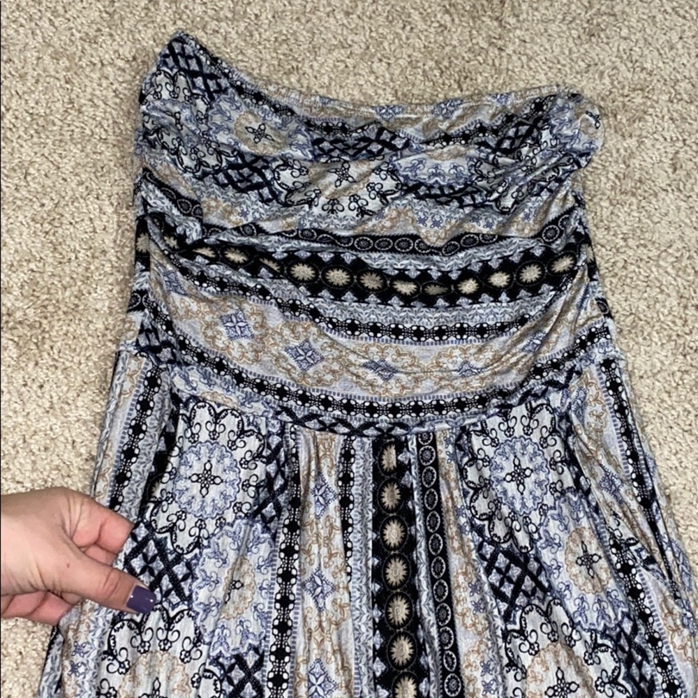 Strapless Pattern Dress - Picture 5 of 5